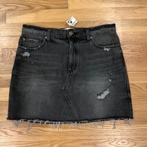 New with tags PISTOLA black jean skirt